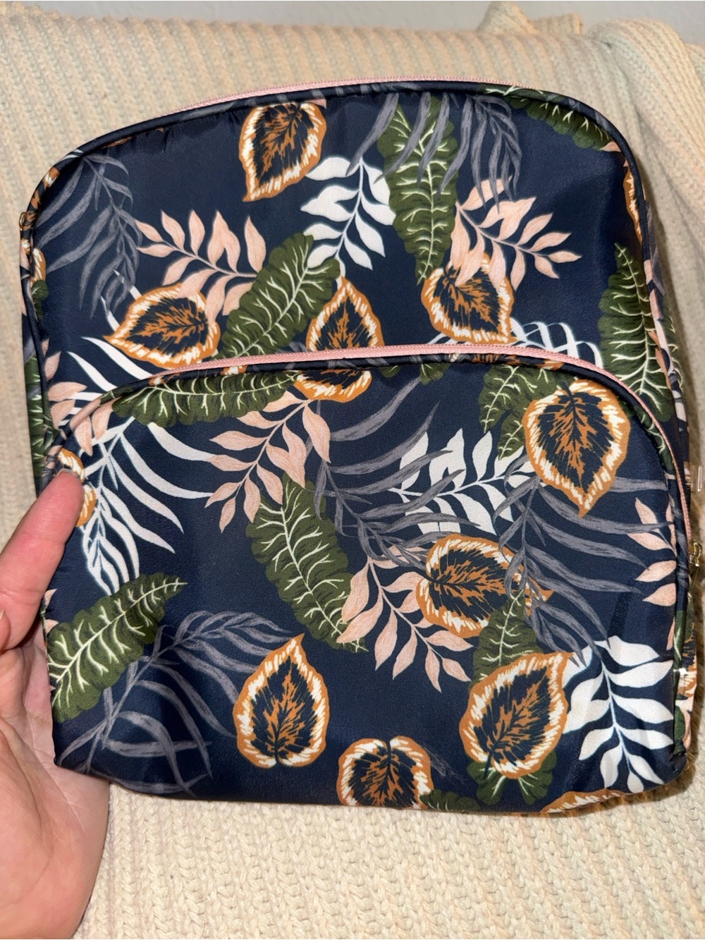 2 travel makeup bags